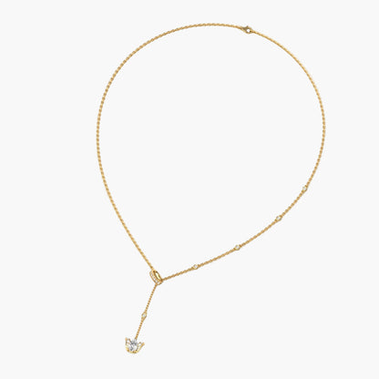 Lotus Petralis Diamond Necklace