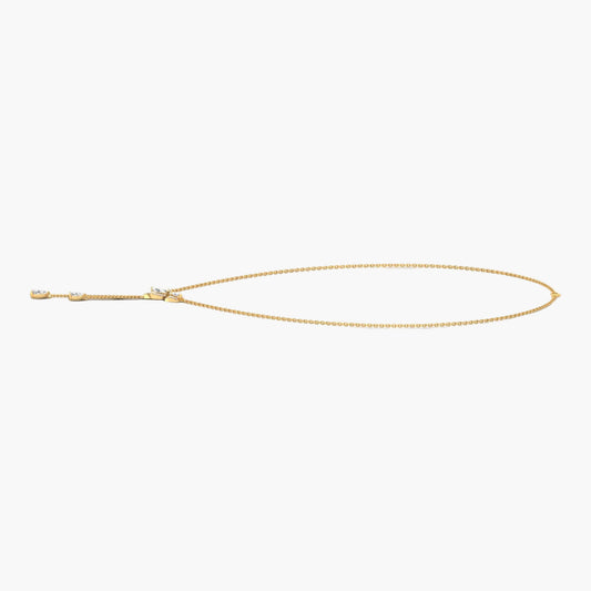 Lotus Cascade Diamond Necklace