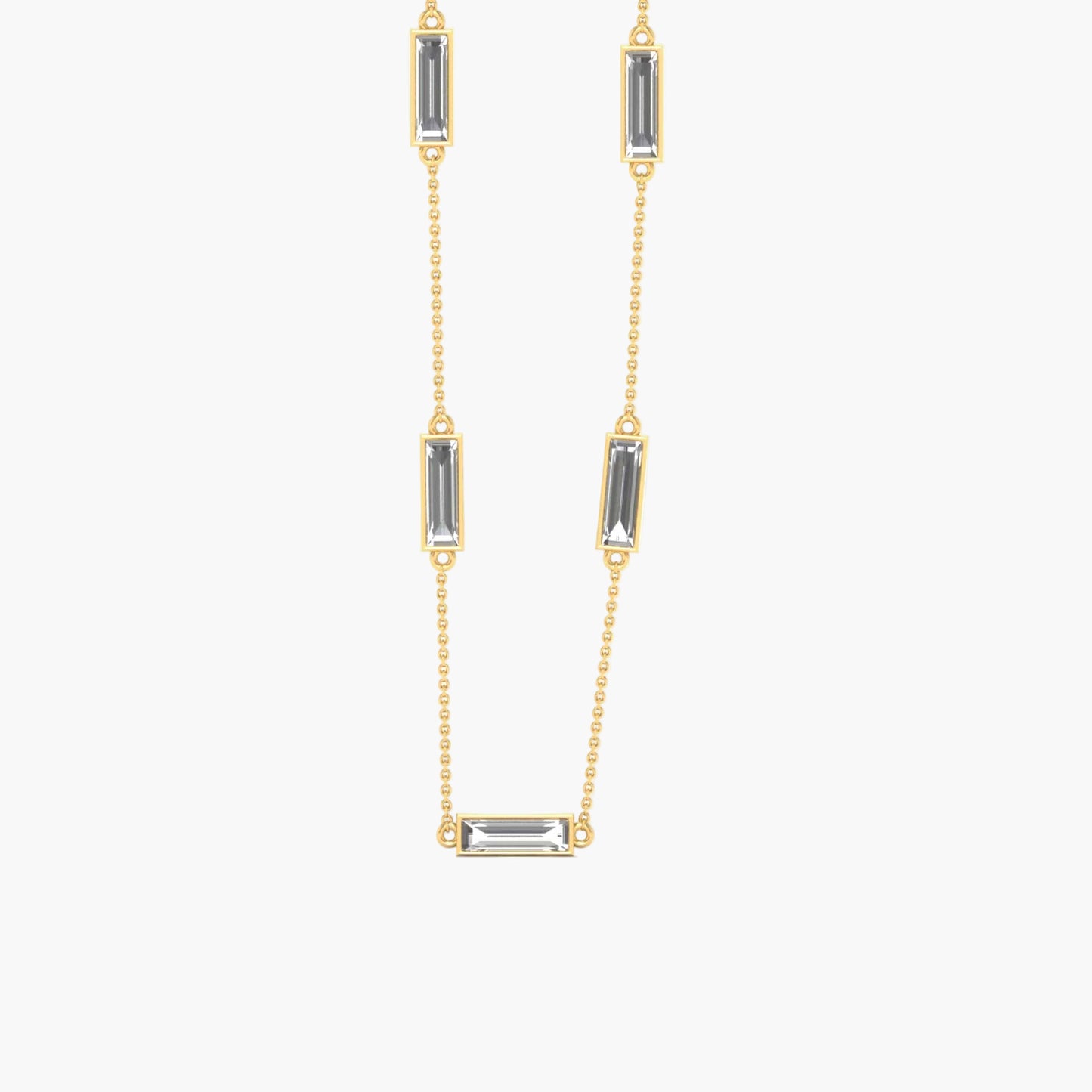 PentaBars Diamond Necklace