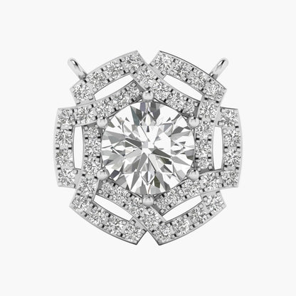 Velvet Circle Diamond Pendant