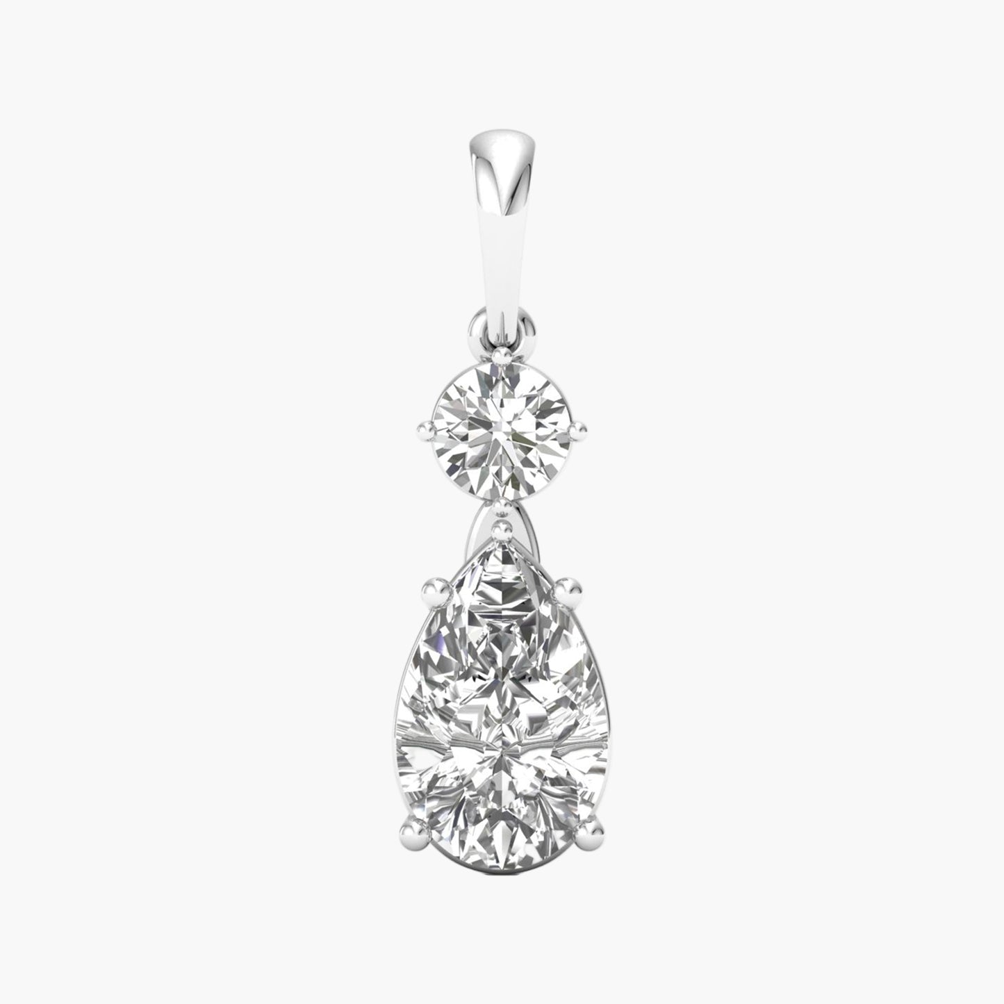 Combine Drop Diamond Pendant