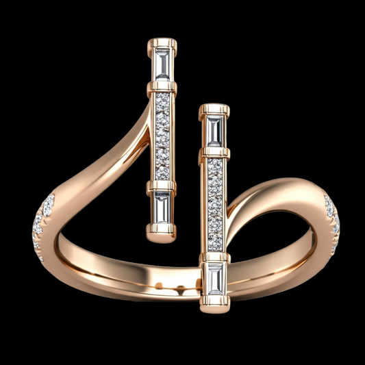 Moonlit Charm Diamond Ring
