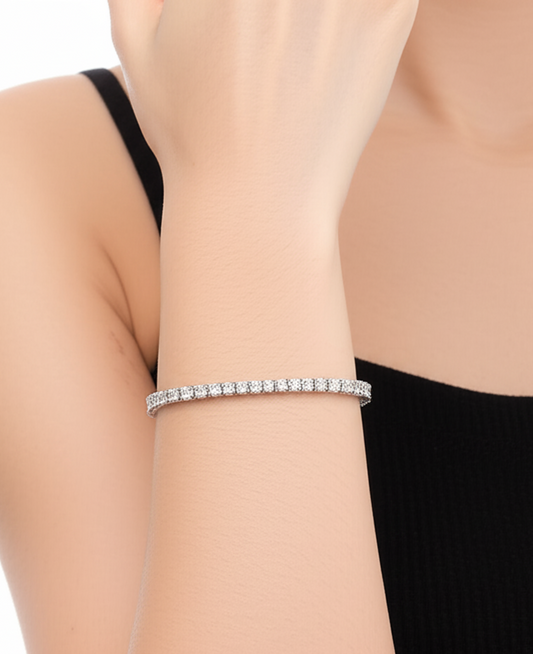 Tennis Shaped Diamond Bracelet