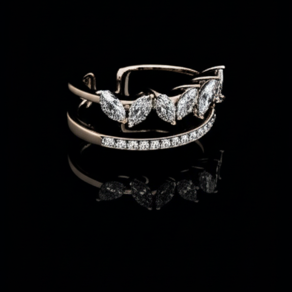 Cherry Blossom Spark Diamond Ring