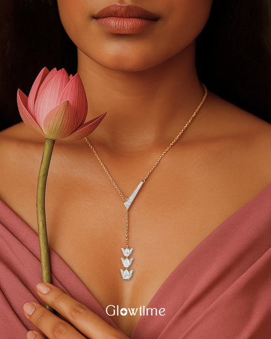 Lotus Infinity Diamond Necklace