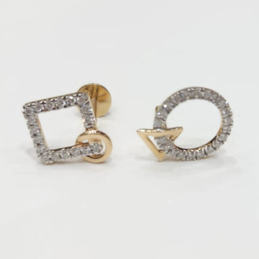 Geometric Goodness Diamond Earrings