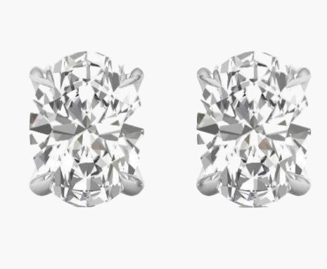 Circular Fine Diamond Earrings
