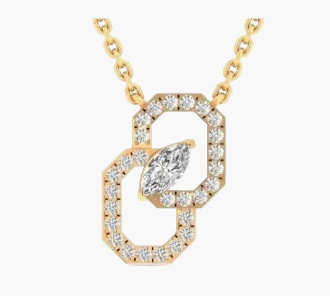 Lume Link Diamond Pendant