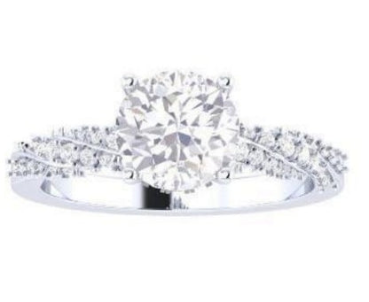 Cathedral Tapered Diamond Ring