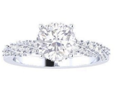 Cathedral Tapered Diamond Ring