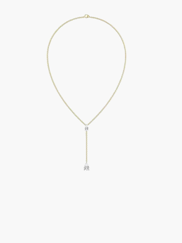Stellar Drop Diamond Necklace
