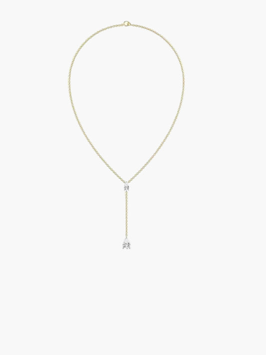 Stellar Drop Diamond Necklace