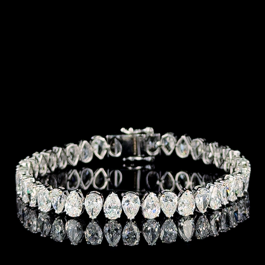 Lustre Azure Tennis Diamond Bracelet