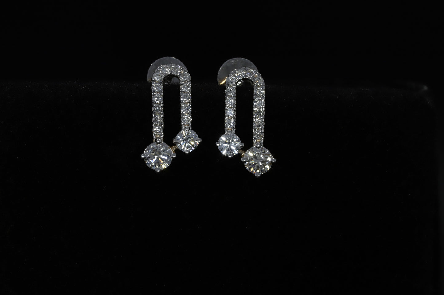 Drevia Drop Diamond Earrings