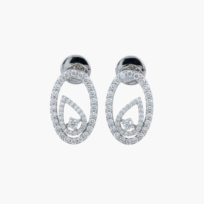 Oval Delight Diamond Earrings
