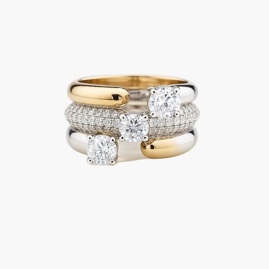 Rocks Cocktail Diamond Ring