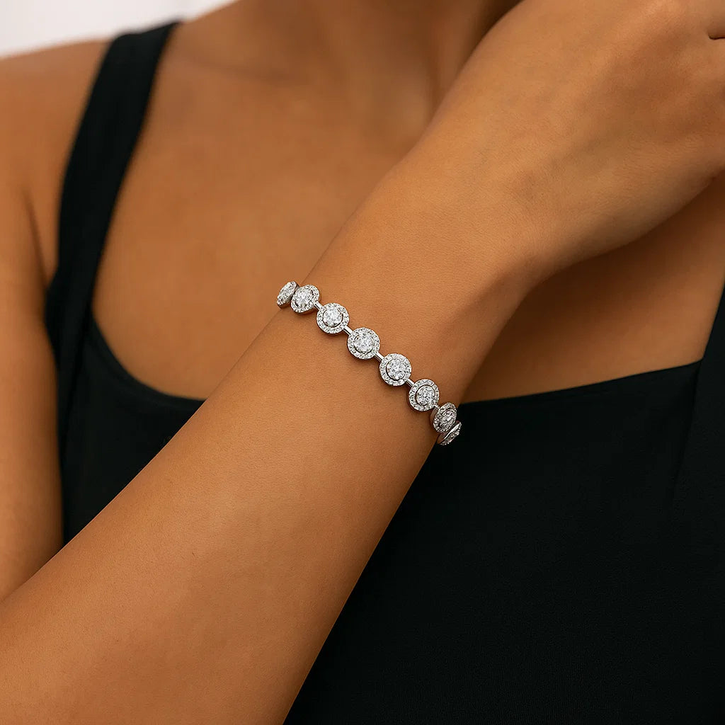 Mooncurl Tennis Diamond Bracelet