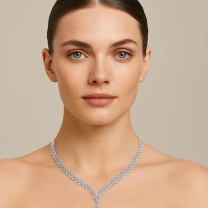 Scintillating Charm Diamond Necklace