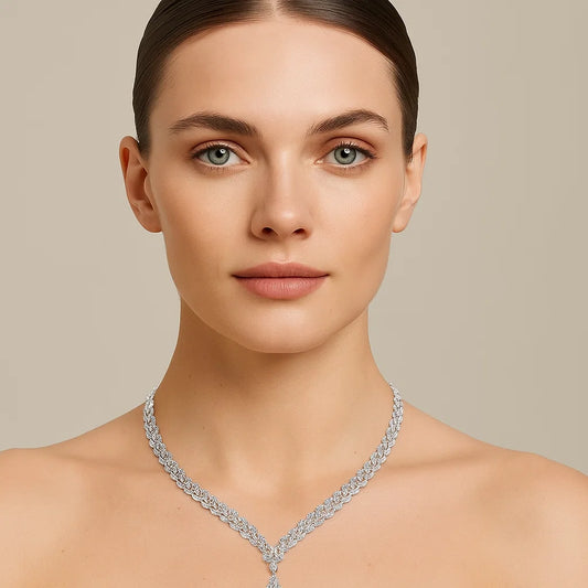 Scintillating Charm Diamond Necklace