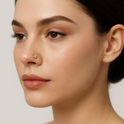 Solitaire Round Shaped Diamond Nosepin