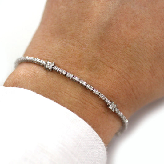 Vivid Victory Men Tennis Diamond Bracelet