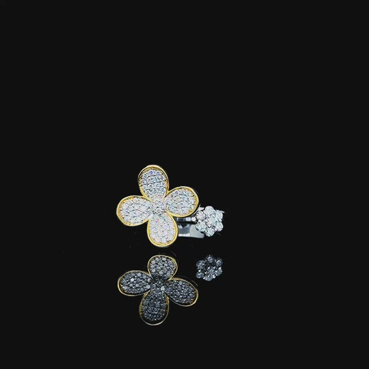 Vibrant Flora Diamond Ring