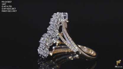 Amethyst Radiance Diamond Ring
