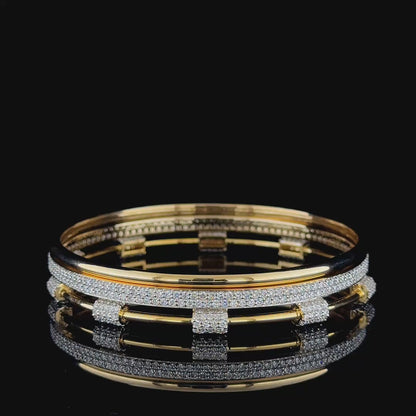 Aurora Single Line Diamond Bangle
