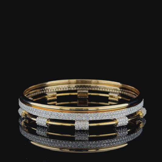 Aurora Single Line Diamond Bangle