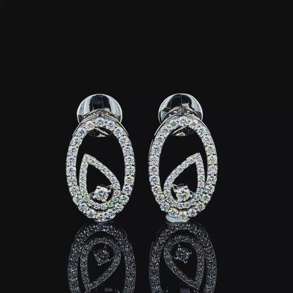 Oval Delight Diamond Earrings