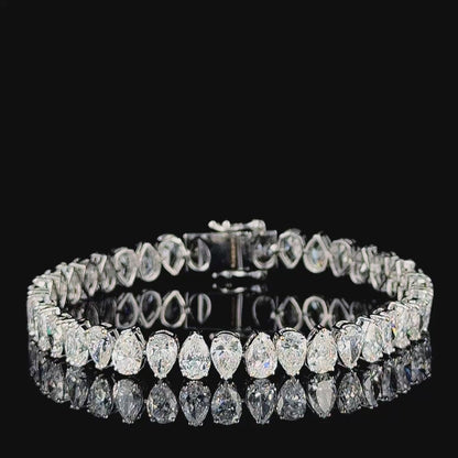 Lustre Azure Tennis Diamond Bracelet
