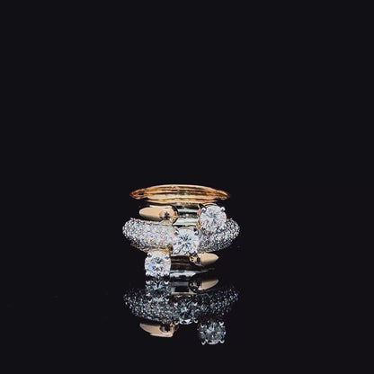 Rocks Cocktail Diamond Ring