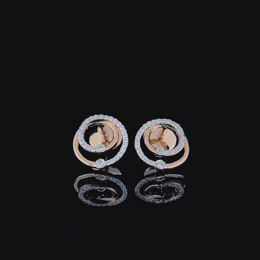 Dual Round Diamond Earrings