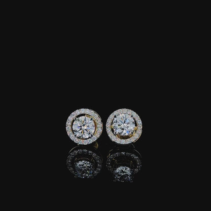 Studded Halo Earrings