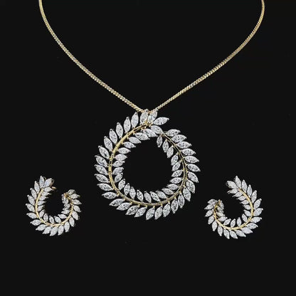 Flareedge Diamond Pendant